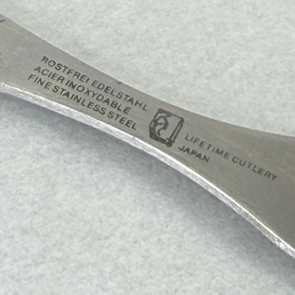 LC‎ Germain Meat Carving Fork Stainless Steel Wood Handle Triple Rivet Japan